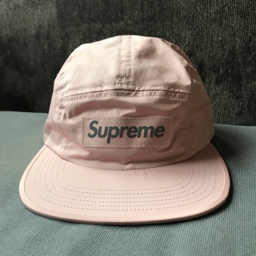 Rare Authentic Pink Reflective Supreme hat